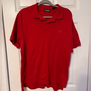 Mens Red Chaps Polo Shirt